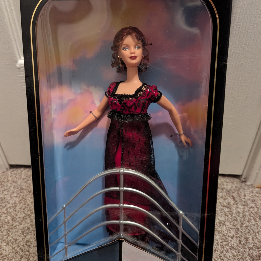 Barbie Titanic Doll Box with Blue and Gold Accents